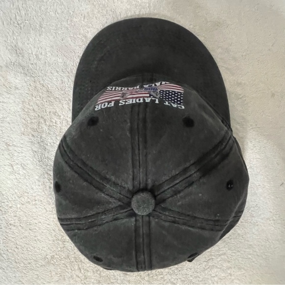 Cat Ladies for Kamala Patriotic Grey Cotton Adjustable Campaign Cap main image 15